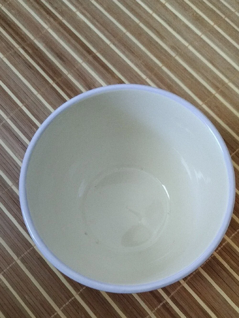 Hand-Painted Pastel Ceramic Bowl with Easter Egg Motif